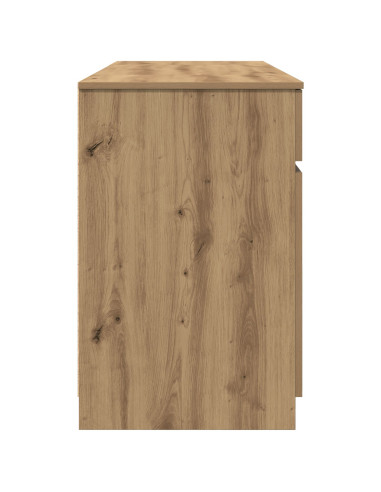 Scrivania rovere artigianale 140 x 49 x 76 cm Legno multistrato