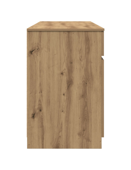 Scrivania  in Rovere Artigianale 140x49x76 cm Legno Ingegnerizzato