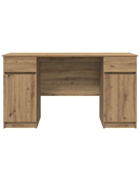 Scrivania  in Rovere Artigianale 140x49x76 cm Legno Ingegnerizzato