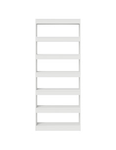 Armadio per Libri Bianco 80 x 30 x 198 cm Legno multistrato