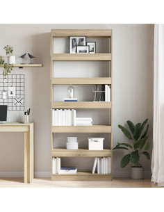 Armadio per Libri Rovere Sonoma 80 x 30 x 198 cm