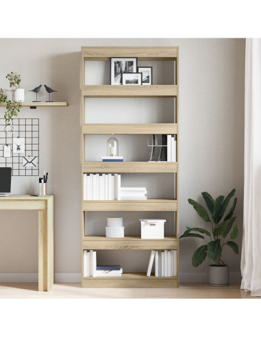 Armadio per Libri Rovere Sonoma 80 x 30 x 198 cm