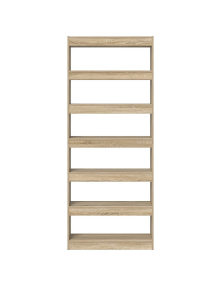 Libreria in Rovere Sonoma Legno ingegnerizzato 80 x 30 x 198 cm