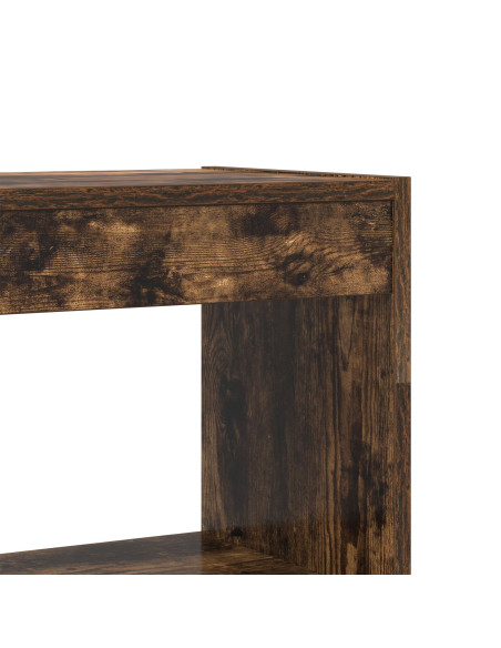 Armadio per Libri con lo scaffale Rovere fumé 80 x 30 x 198 cm