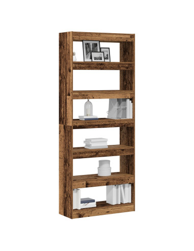 Armadio per Libri Legno vecchio 80 x 30 x 198 cm