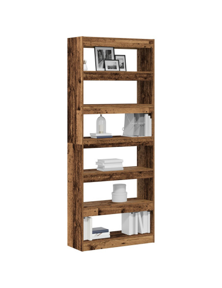 Armadio per Libri Legno vecchio 80 x 30 x 198 cm