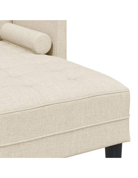 Set di divani 2 pezzi con cuscini in lino