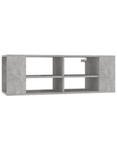 Mobile TV Parete Grigio Cemento 102x35x35 cm Legno Multistrato 2