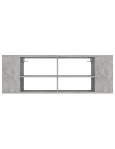 Mobile TV Parete Grigio Cemento 102x35x35 cm Legno Multistrato