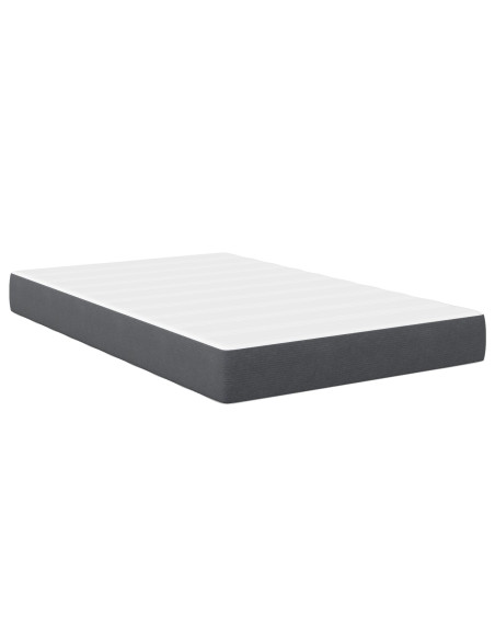 Materasso a Molle Insacchettate  - Grigio Scuro, Medio, 120x190x20 cm, Tessuto