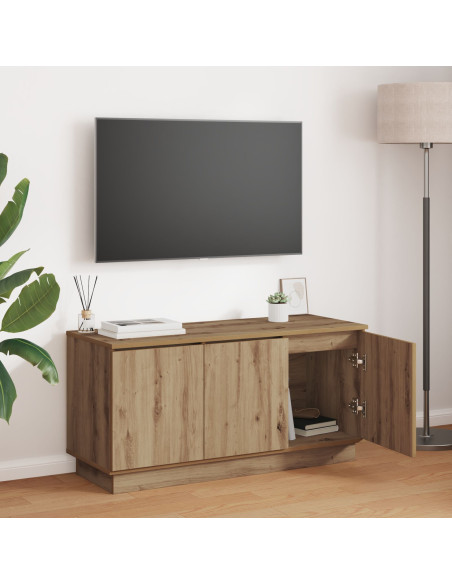 Mobile TV Rovere 100x38x49 cm Legno Ingegnerizzato