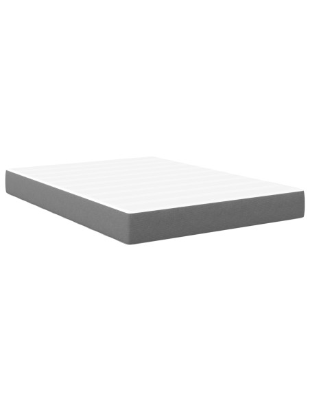 Materasso a molle insacchettate  Grigio chiaro Medio 160x200x20 cm Tessuto