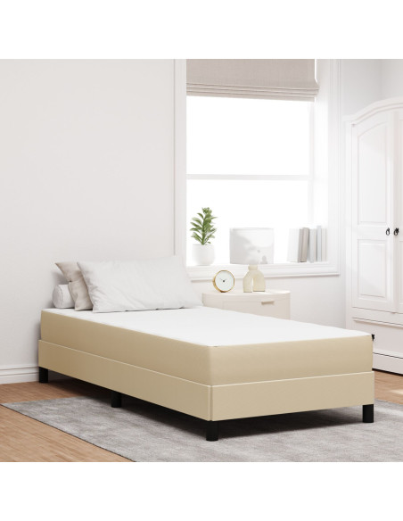 Materasso a molle insacchettate  Verde Chiaro e Grigio Medio 100x200x20 cm in Tessuto