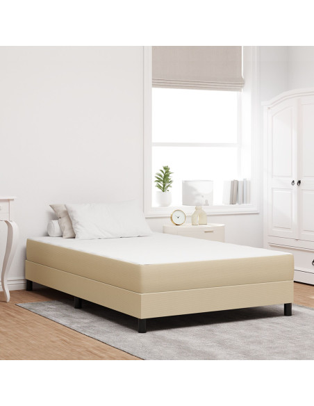 Materasso a molle insacchettate  Verde chiaro e Grigio Medio 120x200x20 cm in Tessuto