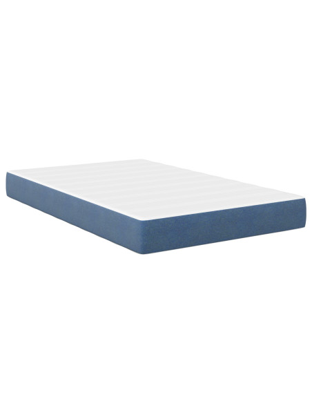 Materasso a Molle Pocket  Blu Medio 120x200x20 cm Tessuto