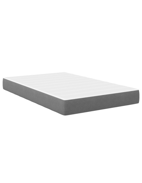 Materasso a Molle Pocket  Grigio Chiaro 120x200x20 cm Tessuto