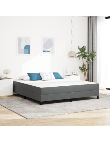 Materasso da Letto Grigio chiaro 180 x 200 cm Tessuto