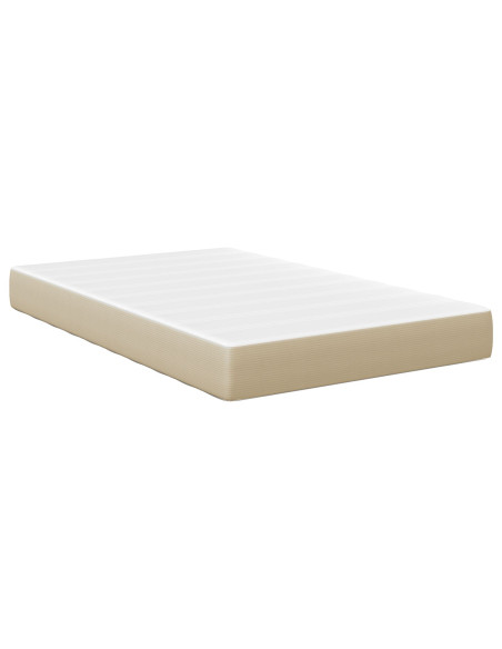 Materasso a molle insacchettate  Verde chiaro e Grigio Medio 120x200x20 cm in Tessuto