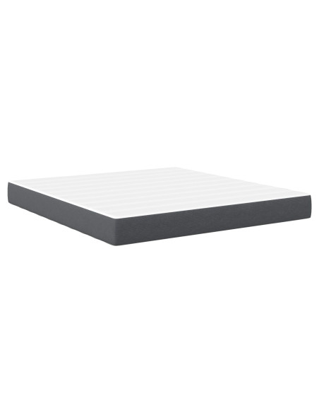 Materasso a Molle Insacchettate Medio  - Grigio scuro - 180x200x20 cm Tessuto