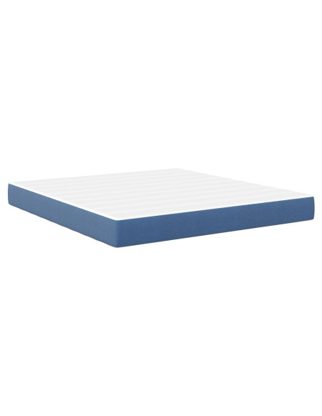 Materasso a Molle Pocket  Blu Medio 180x200x20 cm Tessuto
