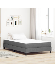 Materasso da Letto Grigio chiaro 120 x 200 cm Tessuto