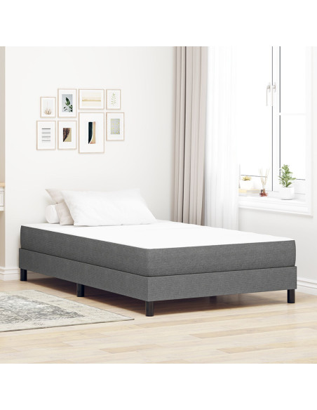 Materasso a Molle Pocket  Grigio Chiaro Medio 120x190x20 cm in Tessuto