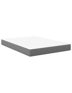 Materasso da Letto Grigio chiaro 140 x 190 cm Tessuto