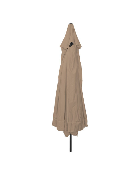 Parasol da giardino  ø395x245 cm Tortora