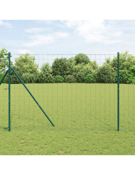 Recinto Euro  con 7 pali 1.6x10 m Acciaio zincato Verde