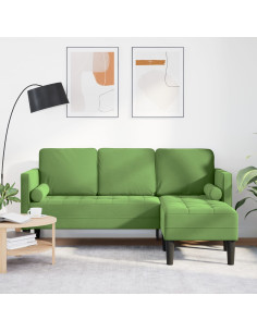 Set di divani con cuscino Verde chiaro Poliestere