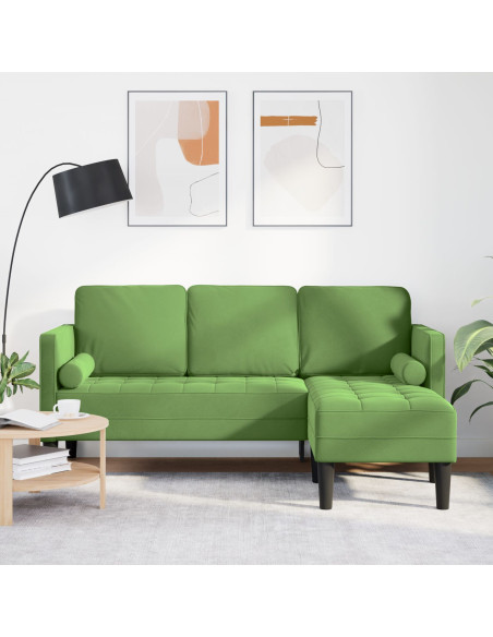 Set di divani con cuscino Verde chiaro Poliestere