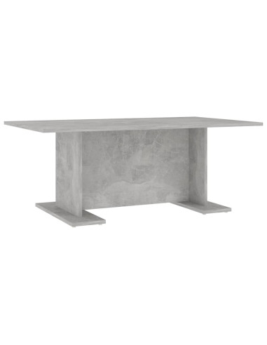 Tavolino Salotto Grigio Cemento 103,5x60x40cm Legno Multistrato