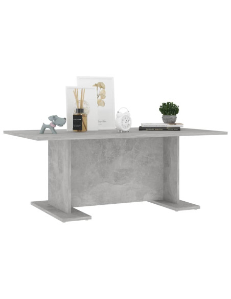 Tavolino Salotto Grigio Cemento 103,5x60x40cm Legno Multistrato