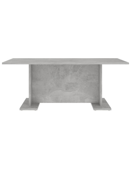 Tavolino Salotto Grigio Cemento 103,5x60x40cm Legno Multistrato