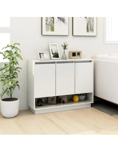 Credenza Bianca 97x31x75 cm in Truciolato