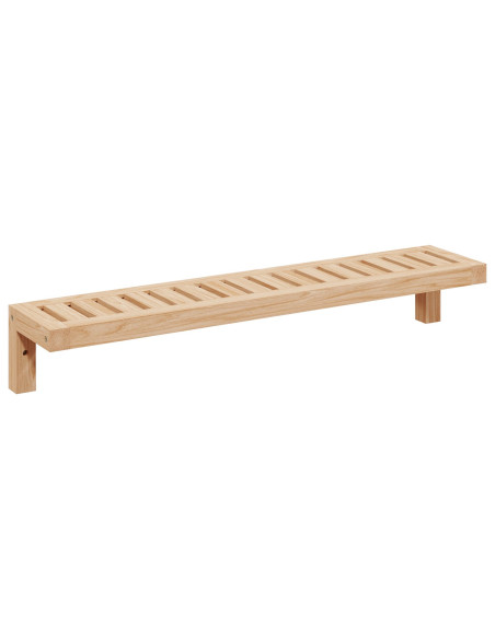 Rete da Parete 62x10x12,5 cm in Legno Massello Noce