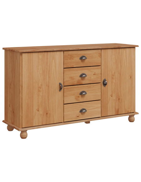 Buffets & Credenze Marrone Legno Massello di Rovere Medio
