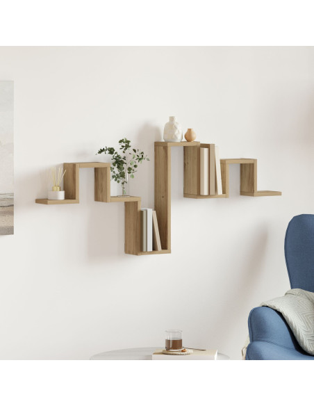 Scaffale da parete Rovere artigianale 104,5 x 43 x 10 cm