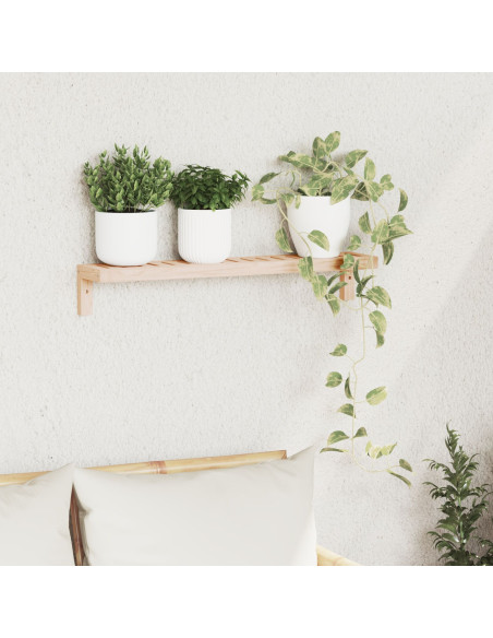 Mensola da Muro Appesa Naturale 62 x 10 x 12,5 cm
