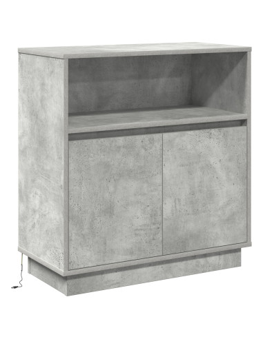 Madia LED Grigio cemento 71 x 34,5 x 75 cm Legno multistrato