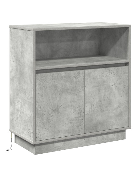 Madia LED Grigio cemento 71 x 34,5 x 75 cm Legno multistrato
