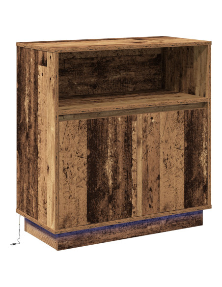 Madia LED Legno vecchio 71 x 34,5 x 75 cm Legno multistrato