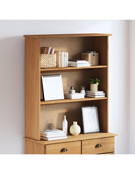 Hutch 'ASKIM' 91x30x104 cm Legno Massello di Pino