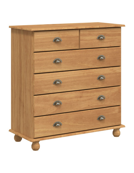 Cassettiera  'ASKIM' 91x40x95.5 cm Legno Massello di Pino
