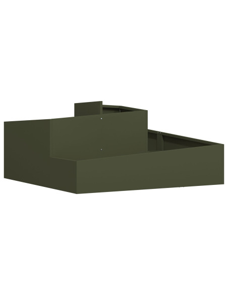 Fioriere Verde oliva Metallo Lunghezza 100 cm Fioriere