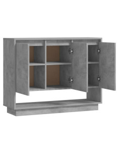 Credenza Grigio Cemento 97x31x75 cm in Truciolato