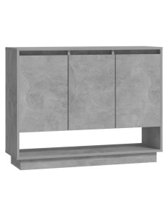 Credenza Grigio Cemento 97x31x75 cm in Truciolato 2