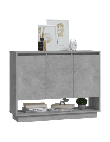 Credenza Grigio Cemento 97x31x75 cm in Truciolato