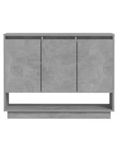 Credenza Grigio Cemento 97x31x75 cm in Truciolato