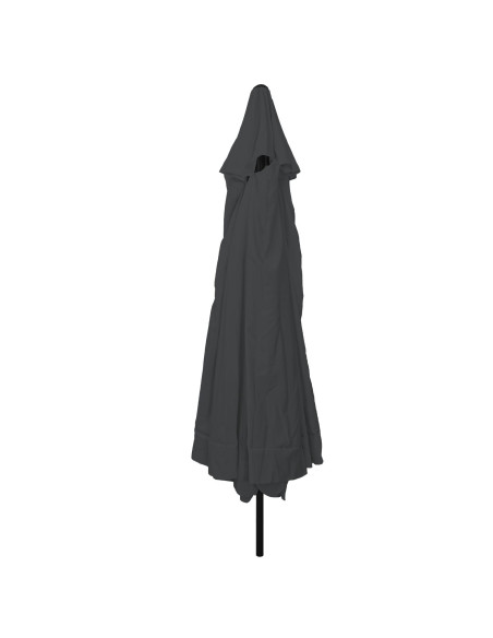 Parasol da Giardino  ø395x245 cm Grigio Scuro